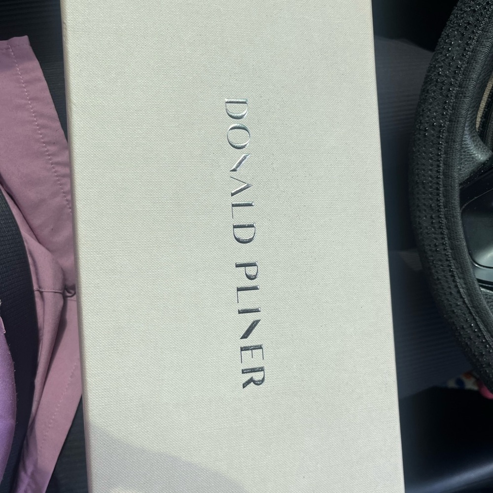 Donald J. Pliner Honey Nubuc Shoe Box